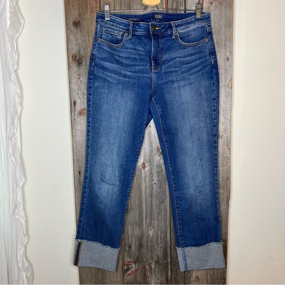 NYDJ Jeans Nydj Sheri Slim Ankle Wide Cuff Straight Leg Jean With